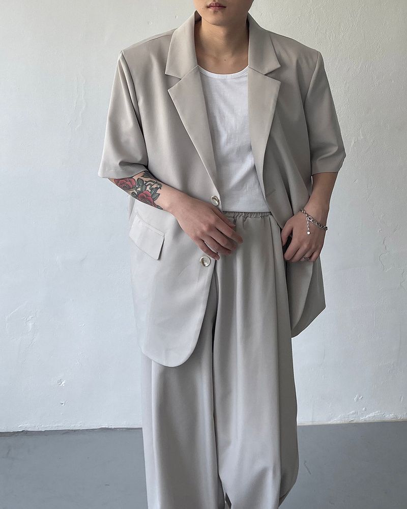 OW Two Button Short-Sleeved Jacket (Set - Up