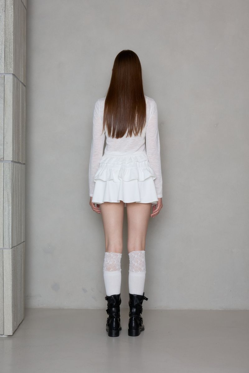 MUSE FRILL SHEER CARDIGAN