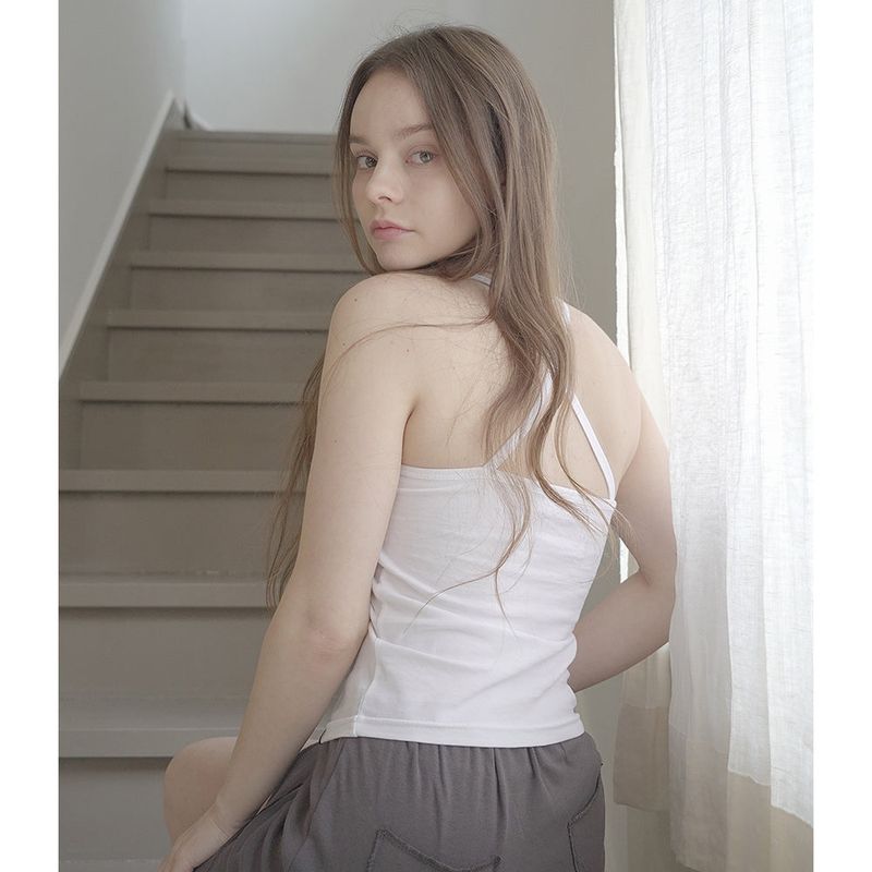 BALLERINA SLEEVELSS-WHITE