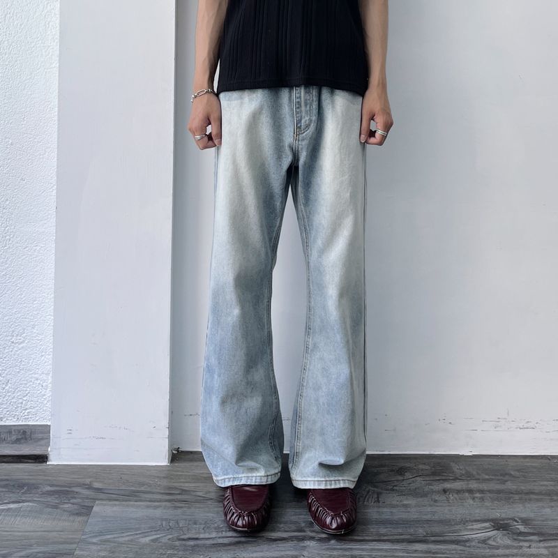 FADE MEET（フェードミート）の「Bleached Wide-Leg Jeans（Pants）」