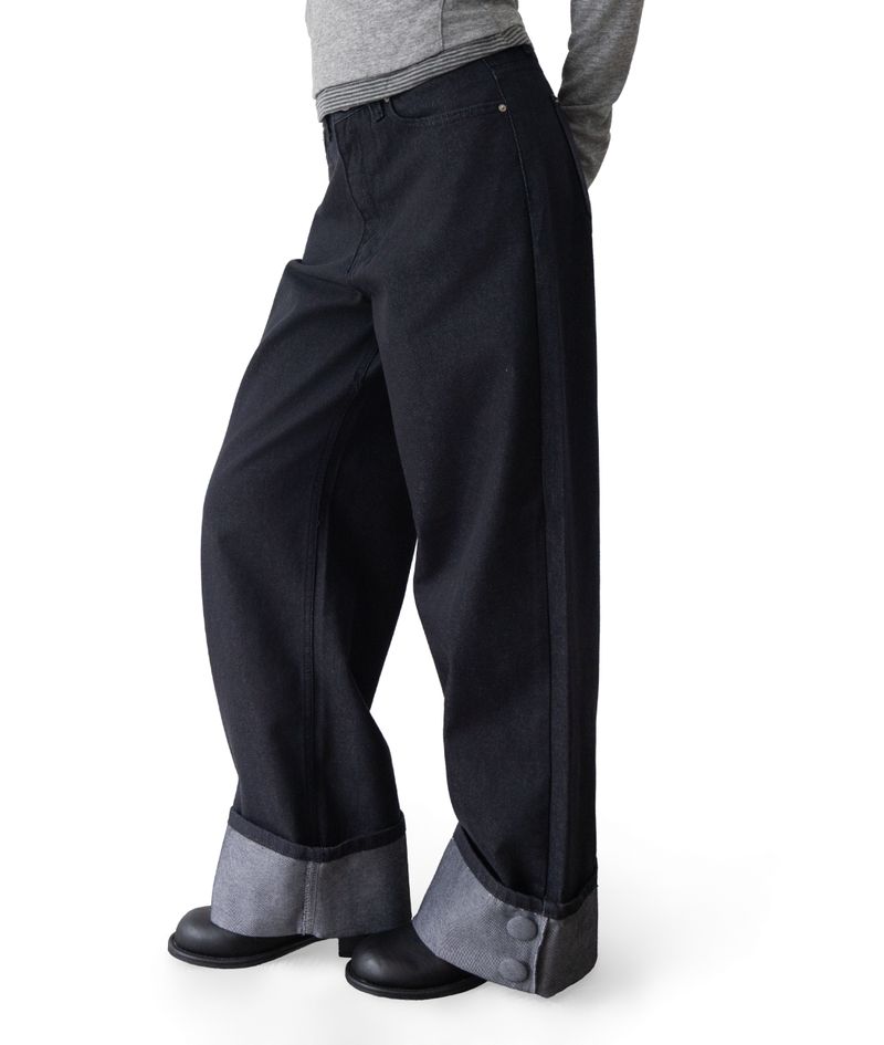 Gus Roll-Up Straight Low-Rise Denim