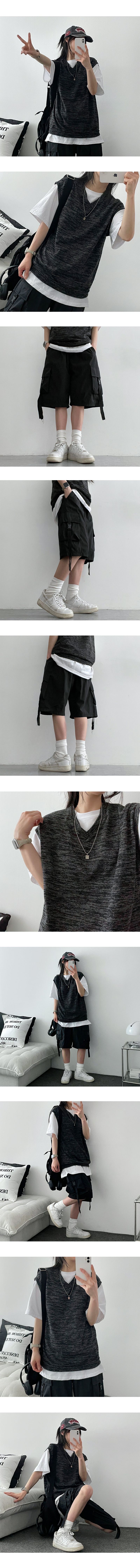 Buddy Linen V-neck Summer Knit Vest
