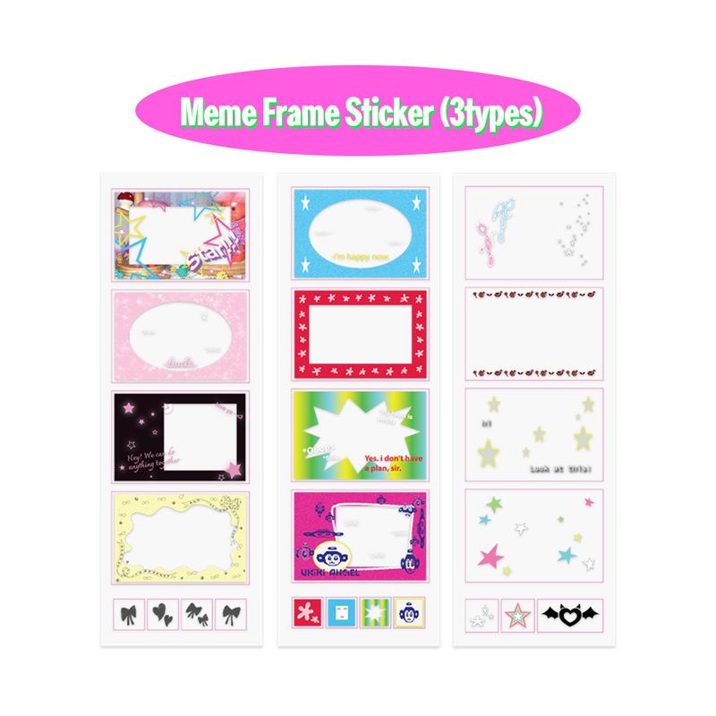 Meme frame sticker set (3pcs)