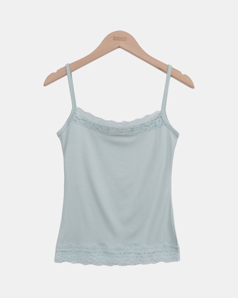 Theple Lace Strap Sleeveless Top