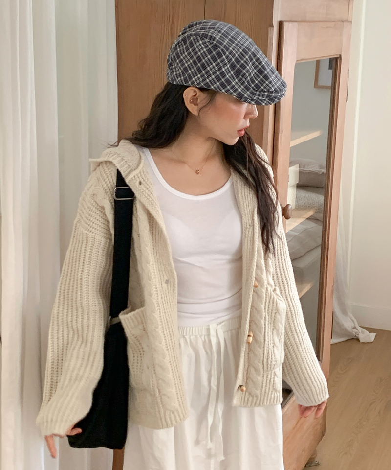 Tteokbokki hoodie cardigan