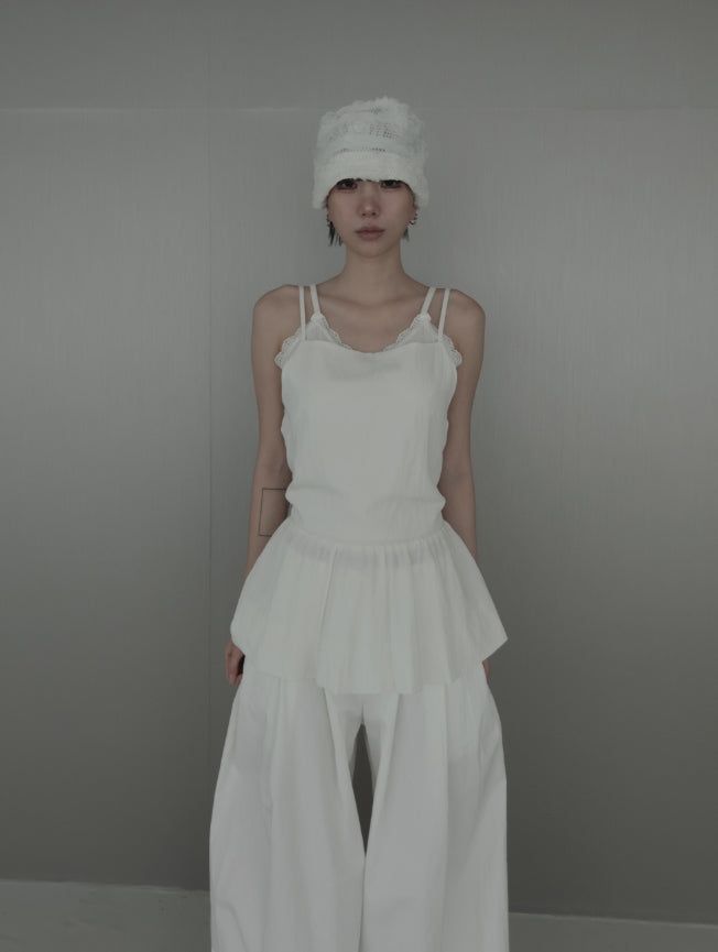 Creme Lace Sleeveless