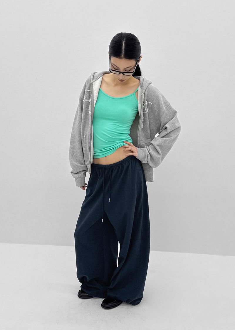 BLACKUP（ブラックアップ）の「[MADE] Plbun Applique Hood Zip-Up (Set Available)（Tops）」