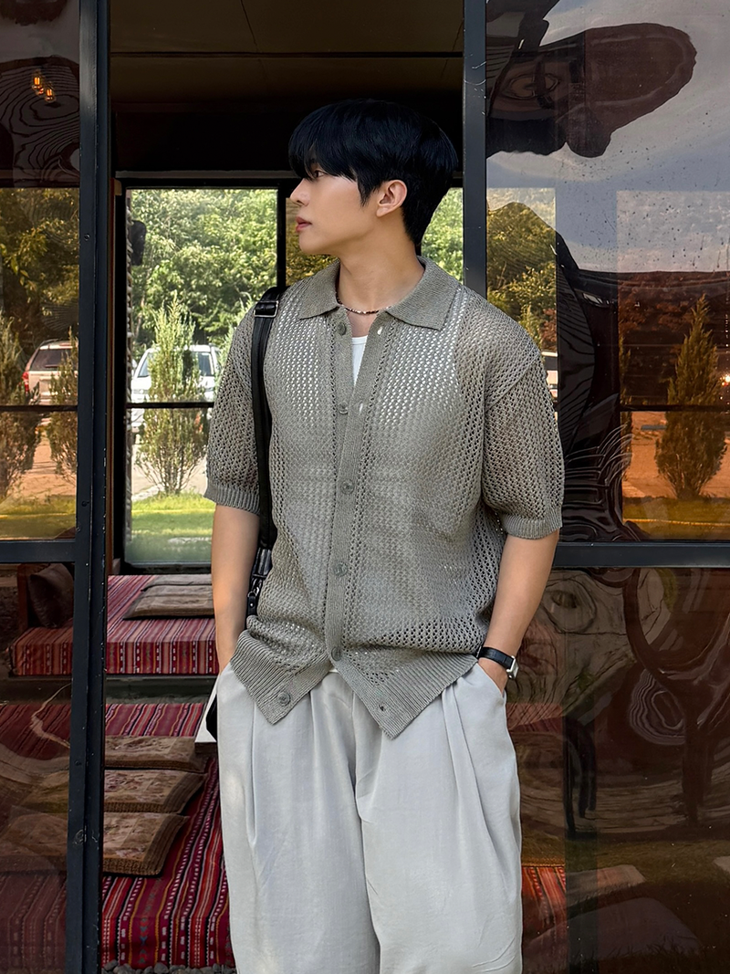 AVAND(アバンド)の「Port punching collar cardigan(Tops)」