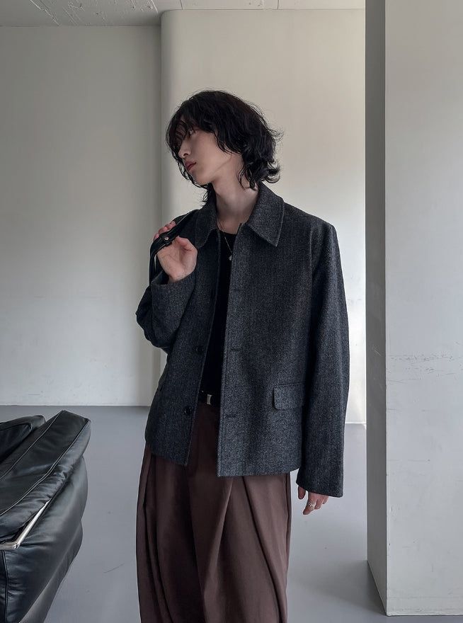 Lemad herringbone wool jacket