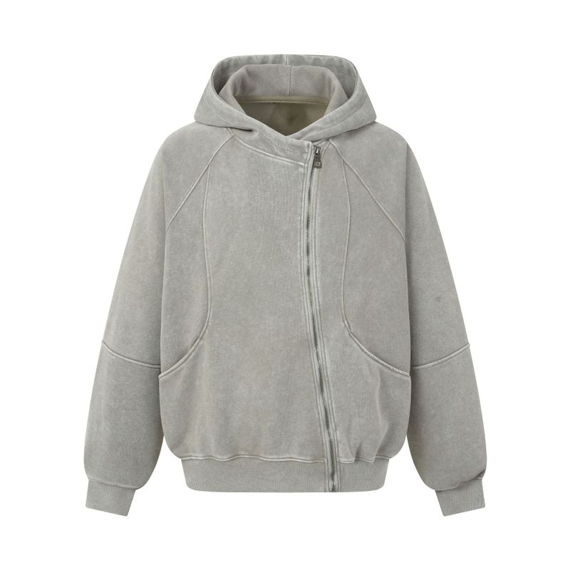 Aerin Washed Seam Zip Hoodi