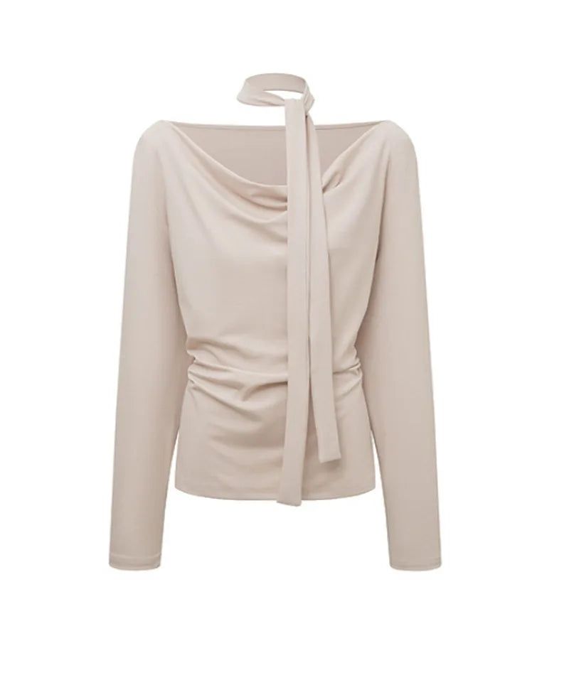 Drape Halter Scarf Top