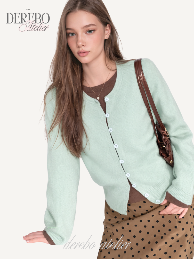 dereborujo（ドレボルゾー）の「Mint Brown Layered Cardigan（Tops）」