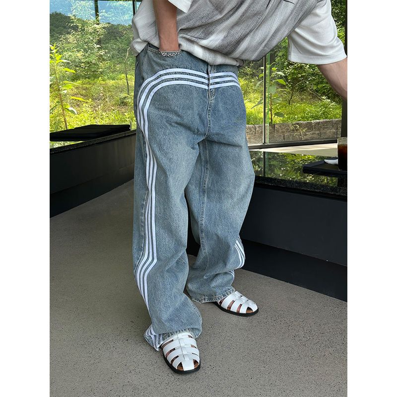 LAURANT（ロラン）の「[Unisex] Track wide denim pants (2color)（Pants）」
