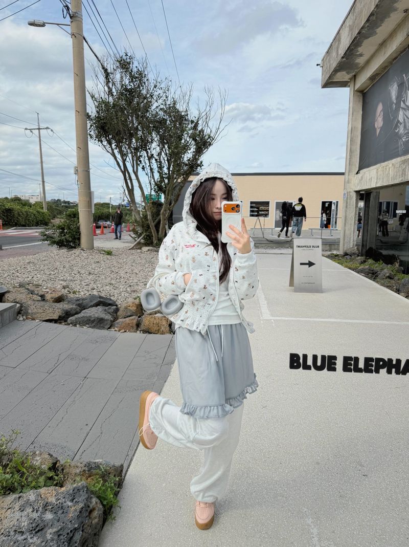 Chiffon Wrap Layered Banding Pants