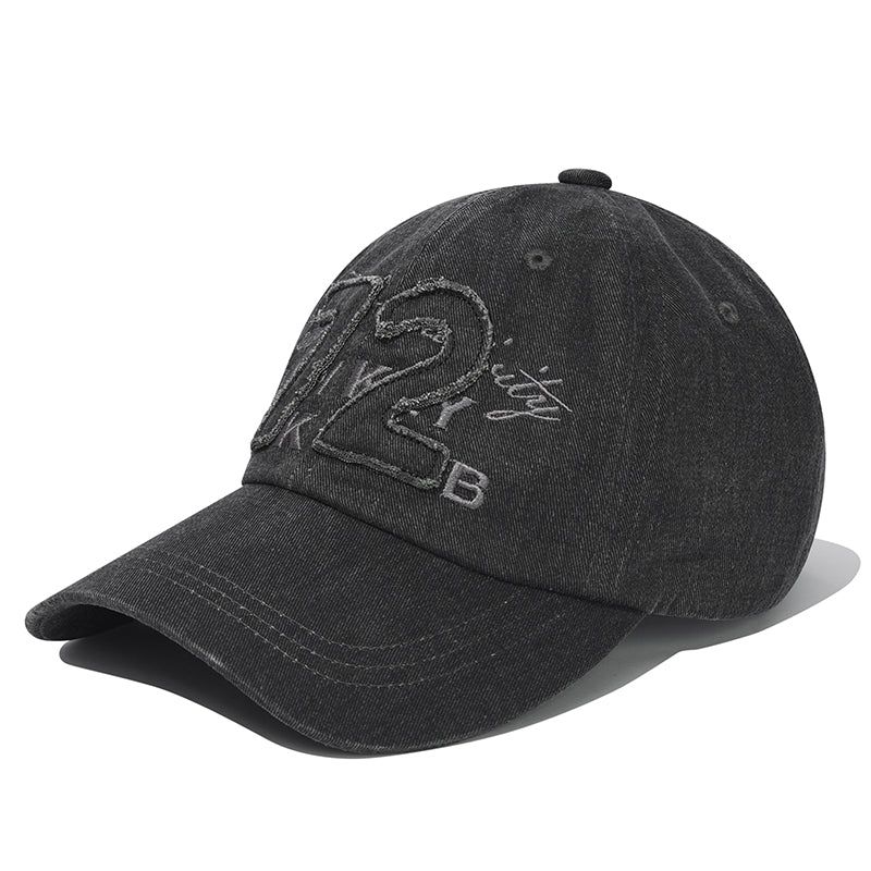 72 APPLIQUE BALL CAP [CHARCOAL]