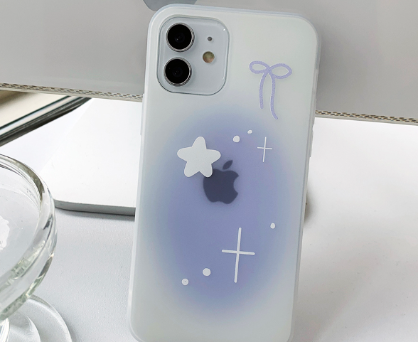 Shy bling blue phone case