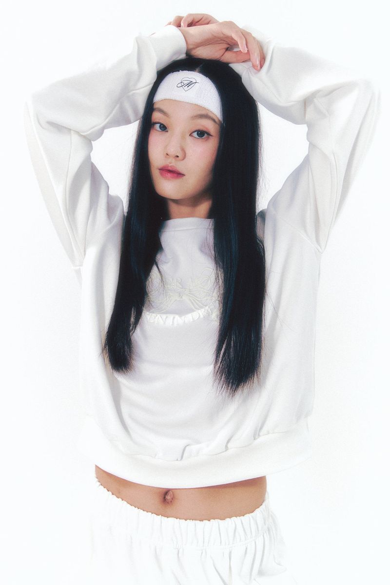 MOILLY(モイリー)の「Point Ribbon Sweatshirt White(Tops)」