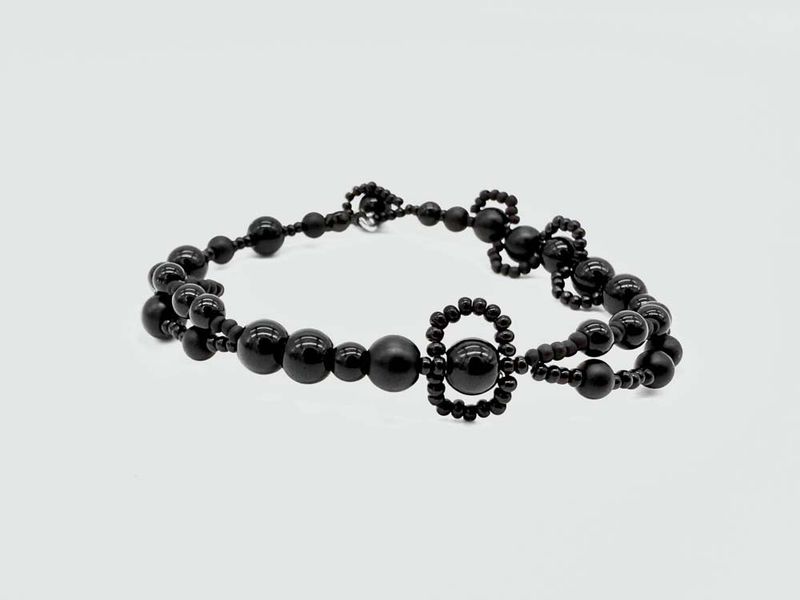 Interlaced Essence Bracelet - Black Matte & Gloss