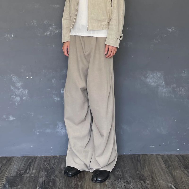FADE MEET（フェードミート）の「Pinstriped Tailored Casual Pants（Pants）」