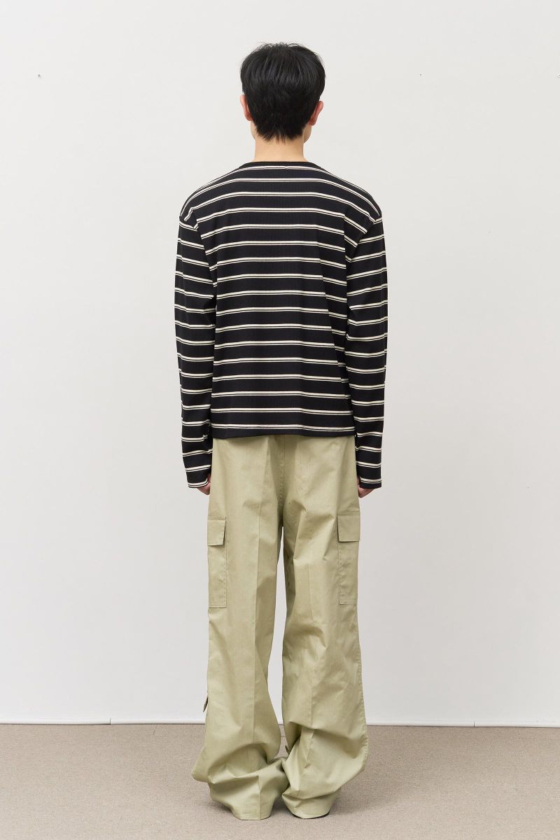メイフェージングボーダー長袖Tシャツ