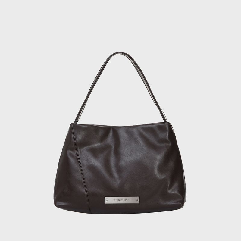 LOOSE BIG CRYSTAL SHOULDER BAG_BLACK