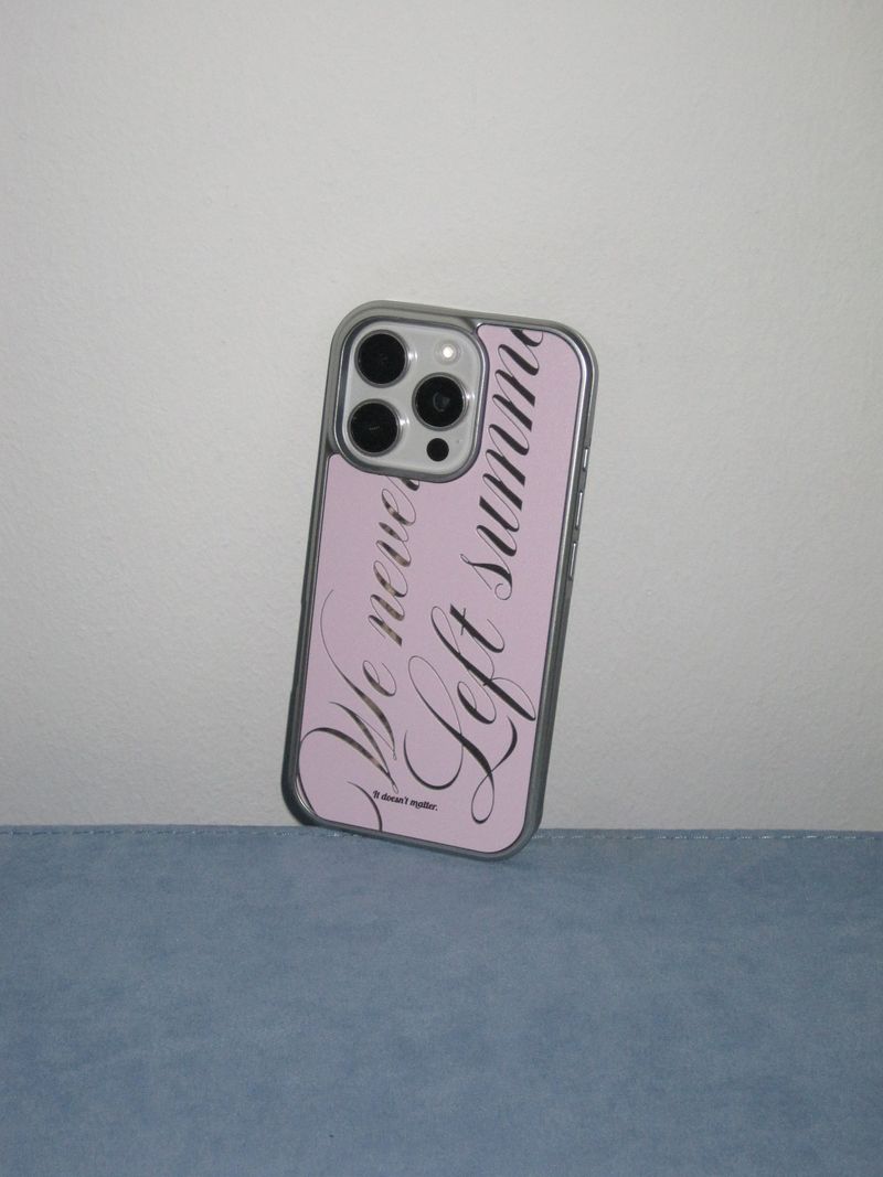 We never left summer phone case (Pink)