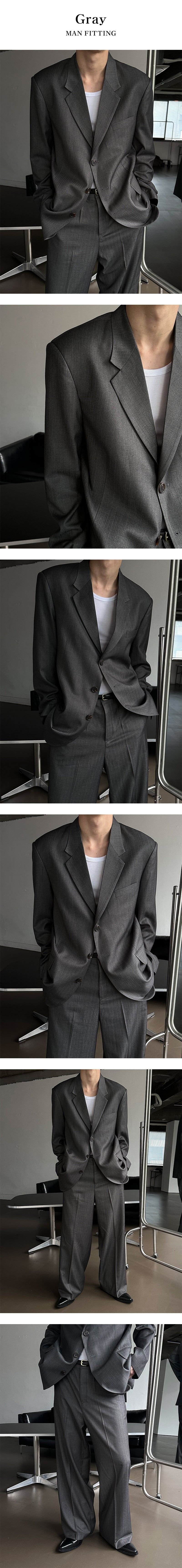 [S/S] Stripe over 3button jacket(2color)