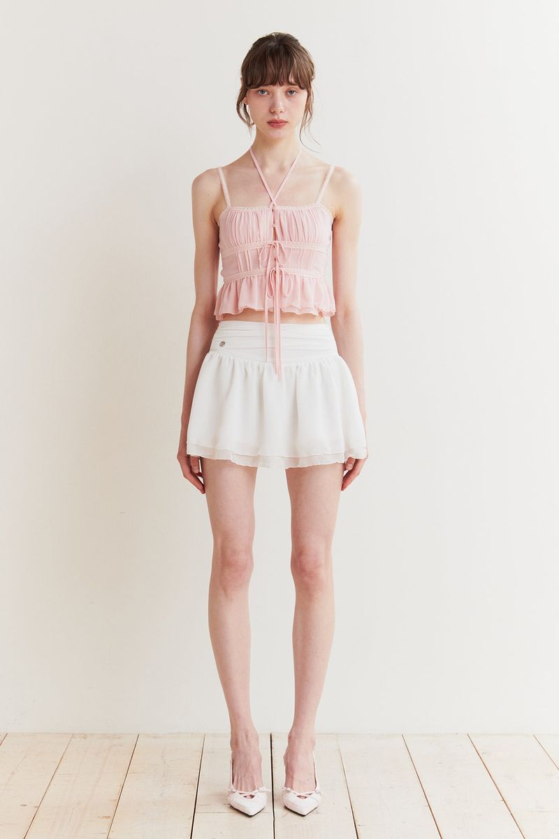 LILY MINI SKIRT white