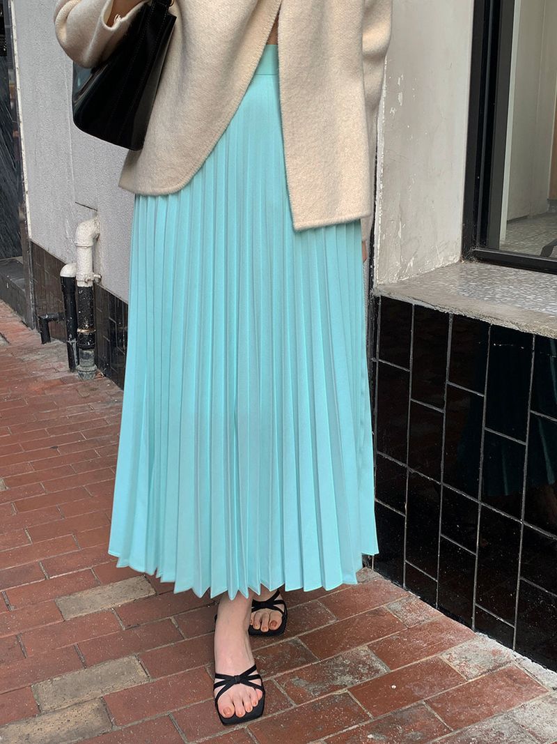 [MADE] LOVE MORE PINTUCK LONG SKIRT