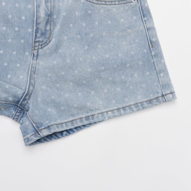 LIGHT BLUE DOT DENIM PANTS 21101