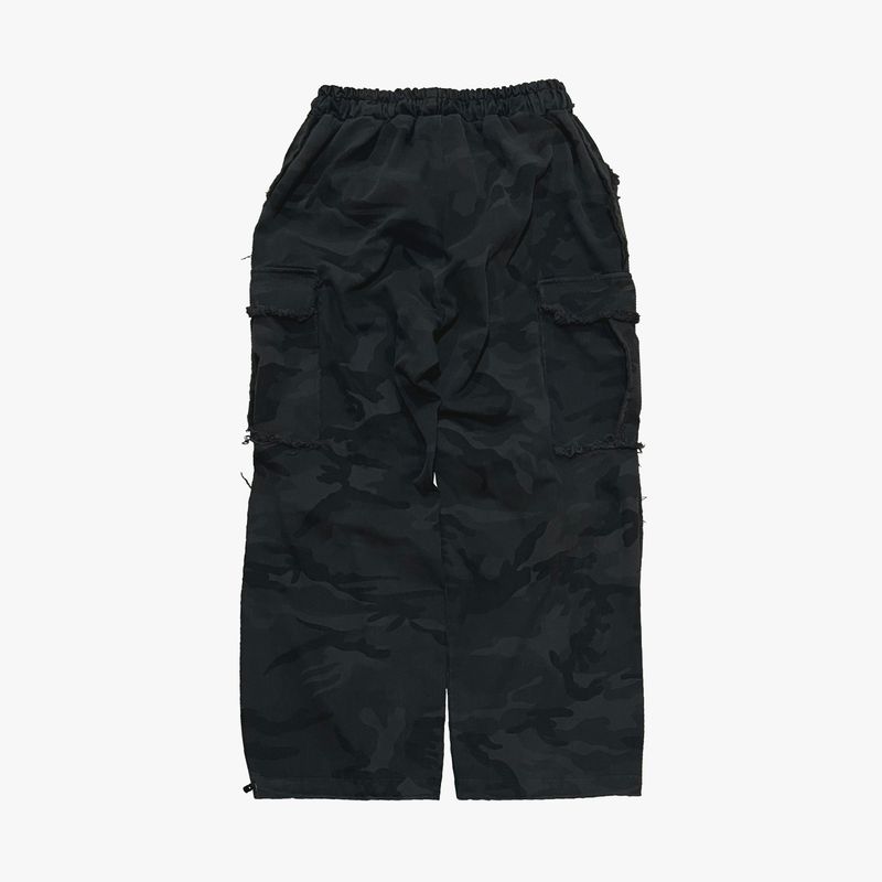 grunge camouflage cargo pants_charcoal