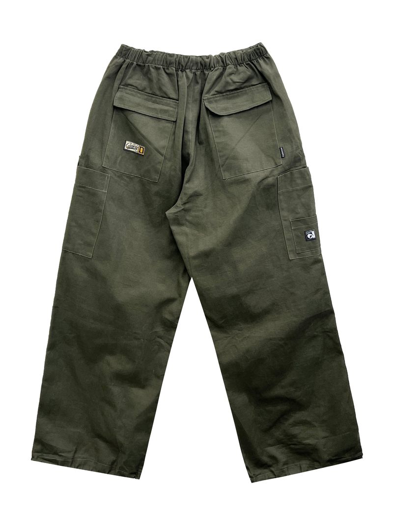 Patched Cotton American Carge Pants 2C