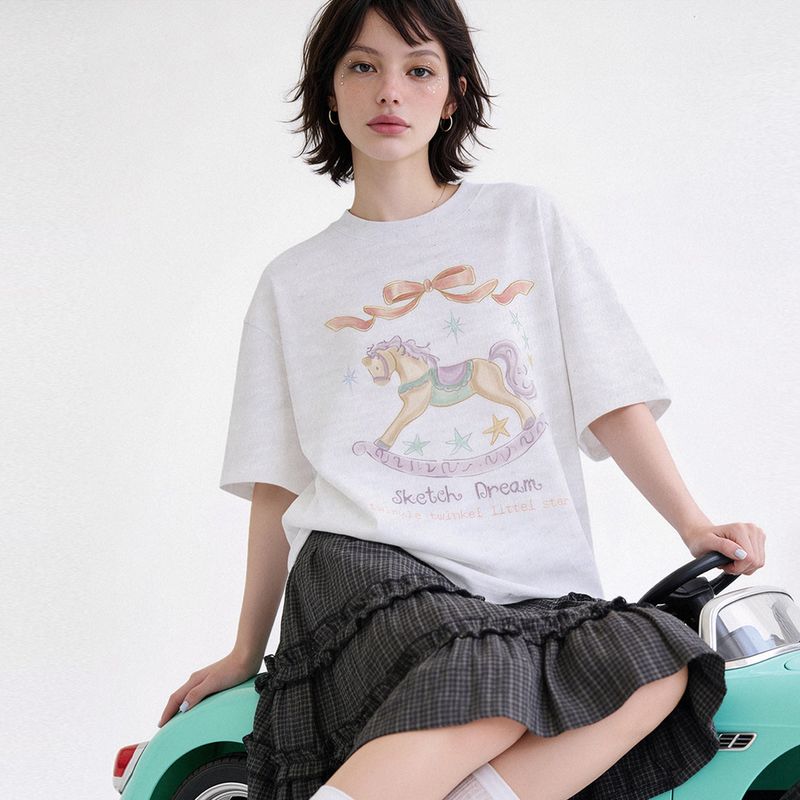 RANDOMOFF（ランダムオフ）の「SKETCH DREAM T-SHIRT (3color)（Tops）」