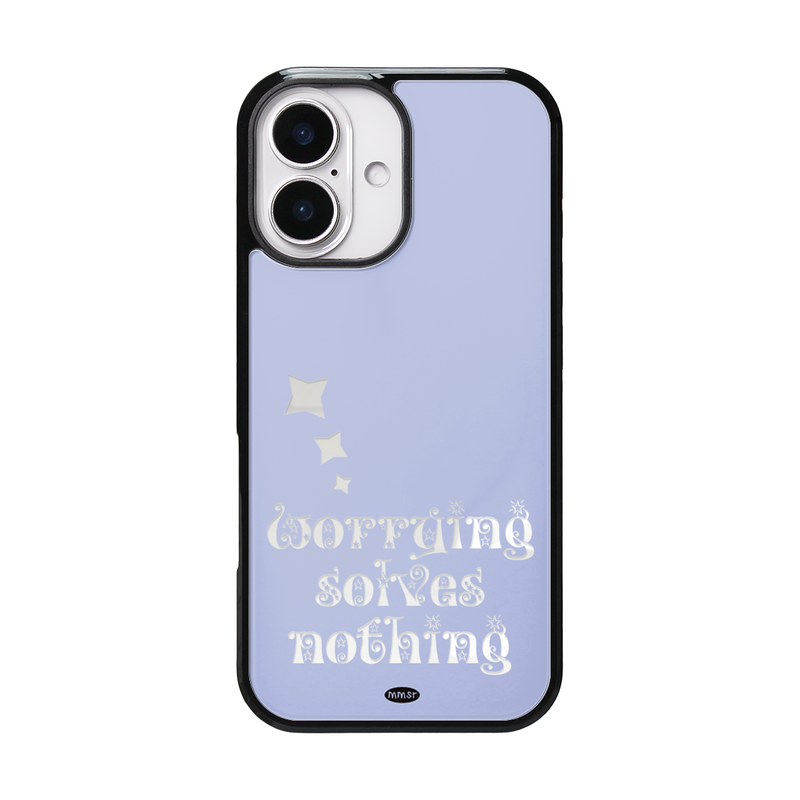 murmursroom（マーマーズルーム）の「M mirror glow case (pastel blue) ミラーバンパーケース（Smartphone Accessories）」