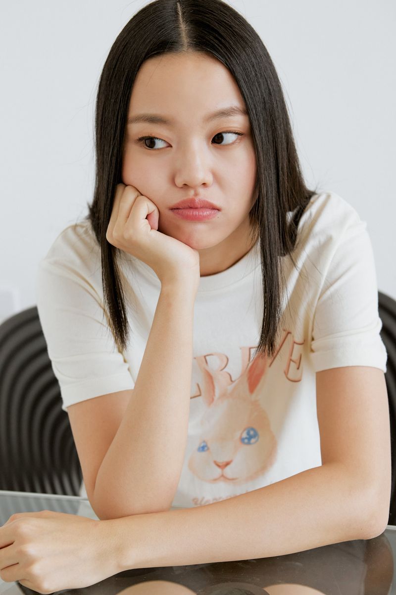 rabbit print t-shirt