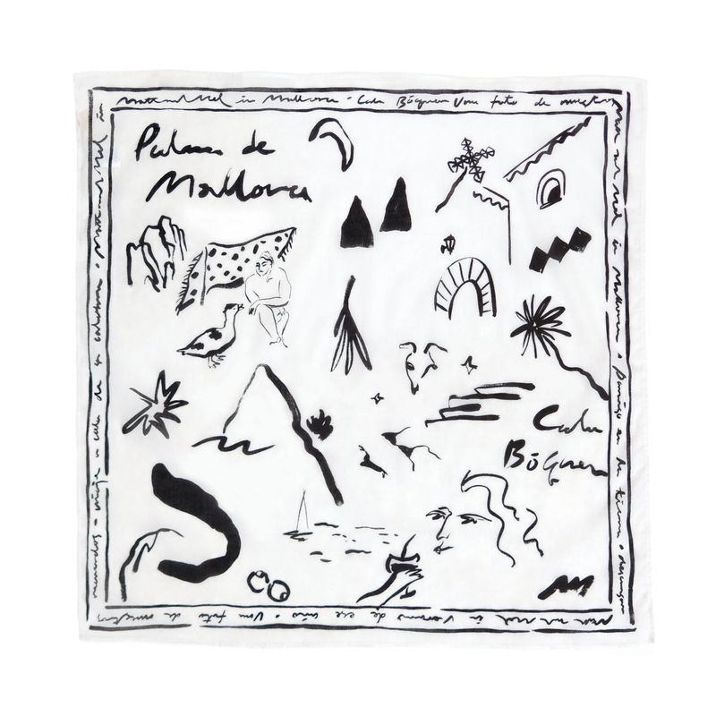 [Organic Scarf] Mallorca - White