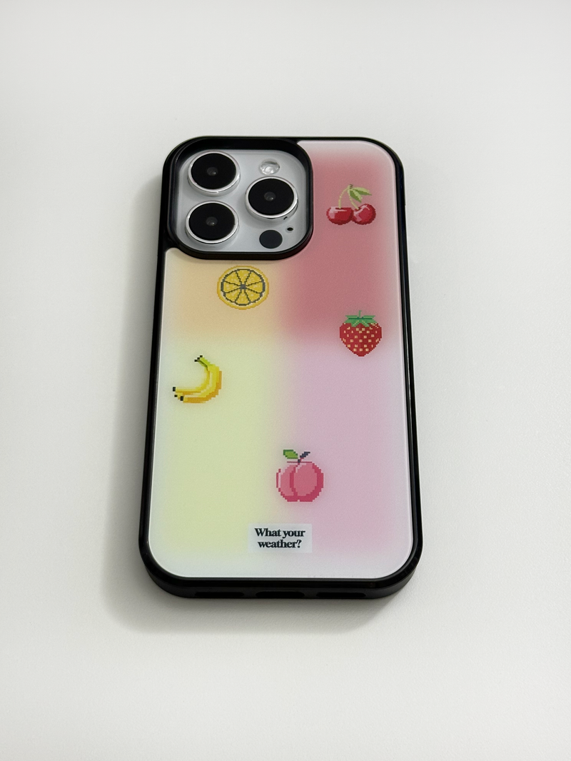 fruit positioning map glass bumper case