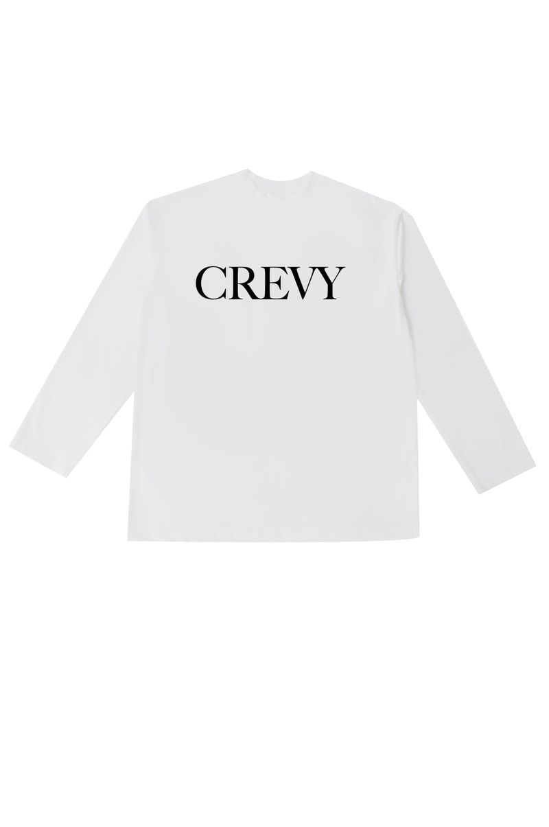CREVY(クレビー)の「serif logo overfit rash long sleeve T-shirt (white)(Tops)」