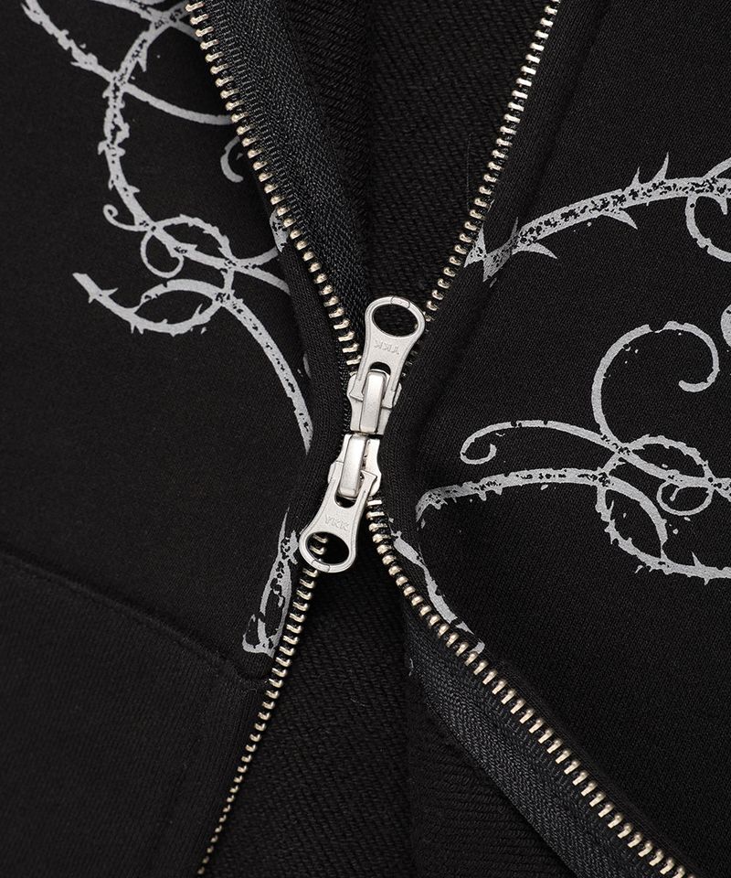 W STEM ZIP UP HOODIE BLACK(CV2FSFM402A)