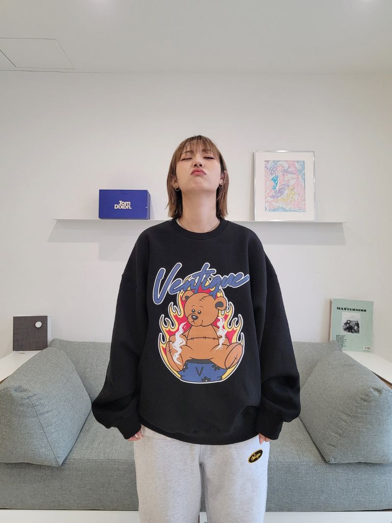 VENTIQUE Bear napping hoodie 3color