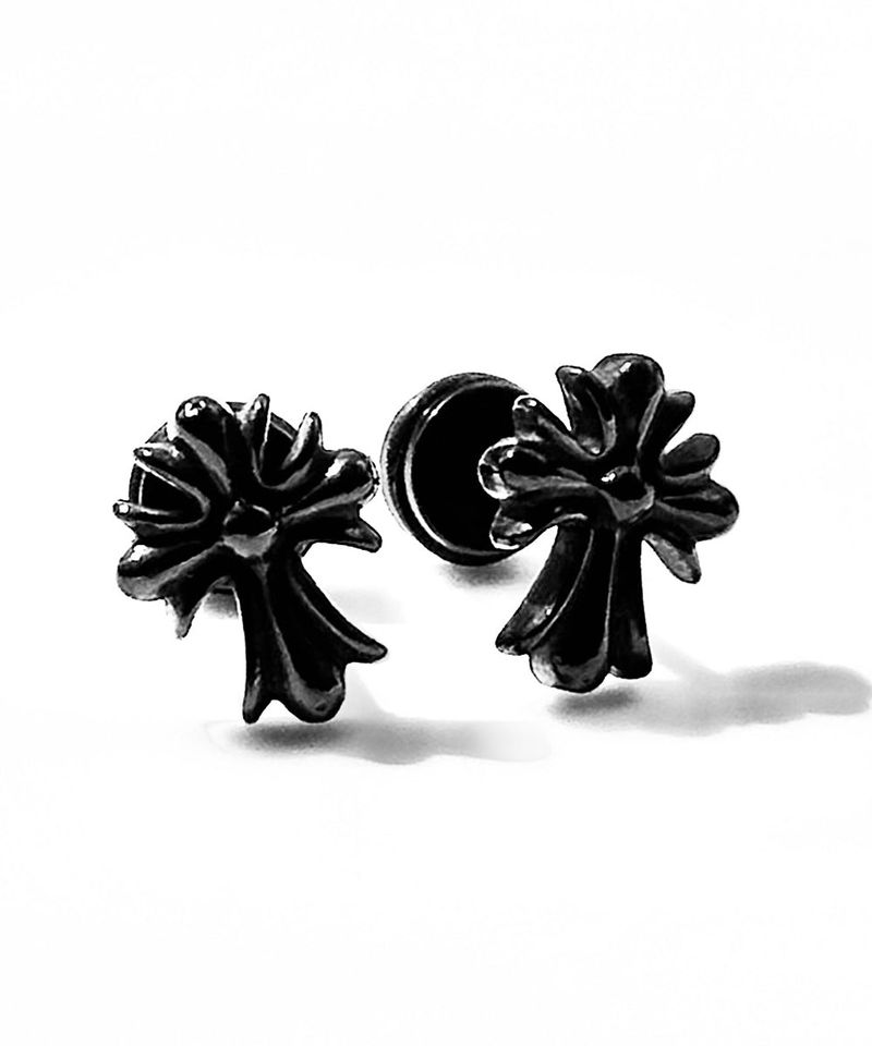 Black Cross Piercing 2PCS