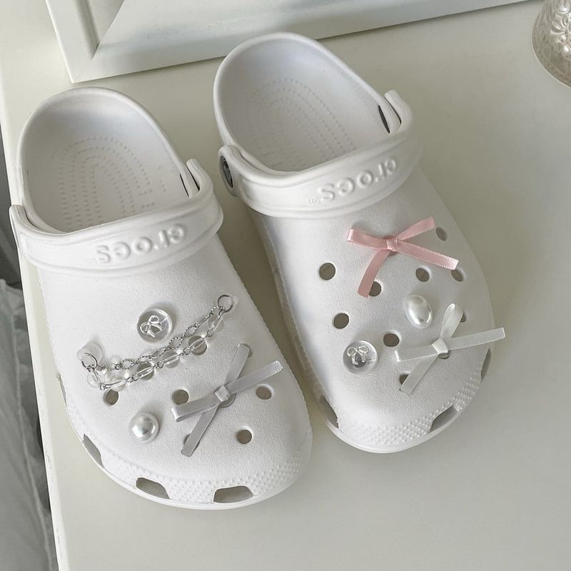 [made]glossy ribbon ver resin shoes charm set 