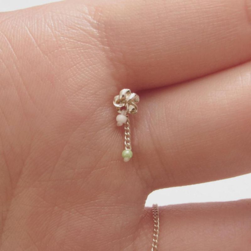 ccnmade（チェチャンナムメイド）の「[CCNMADE] プルメリアシルバーチェーンピアス (9color)（アクセサリー）」