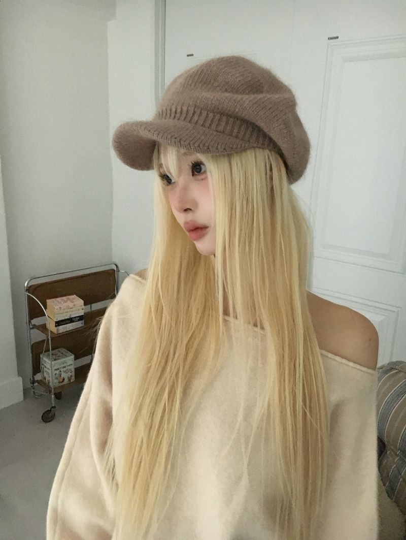 Knit Newsboy Cap
