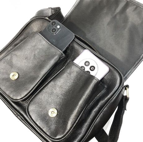 Old Leather Pocket Bag