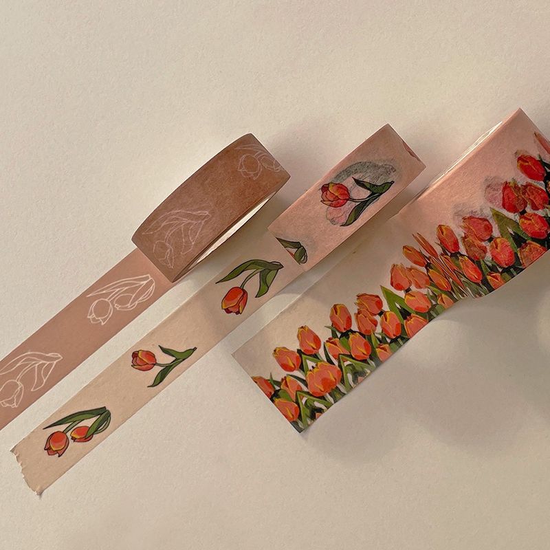 Mango Tulip (Deco Masking Tape) Drawing