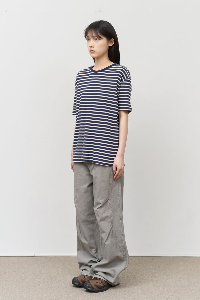 Lofi Striped Waffled Top