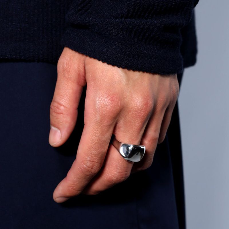 【MADE】 Men's signet ring glossy