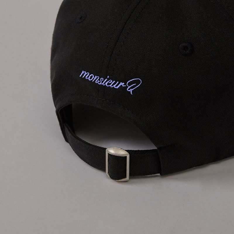 Lowercase Logo Ball Cap (Black/Blue)