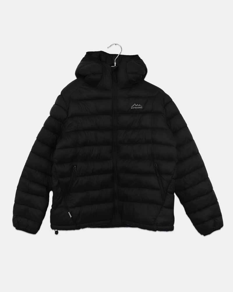 Turnre string Hood Nylon Lightweight Short Puffer Jacket